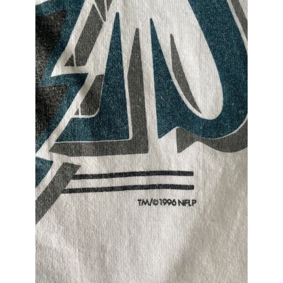 Philadelphia Eagles Vintage Shirt Womens Small Medium * NFLP 1996 Single Stitch - Picture 8 of 9